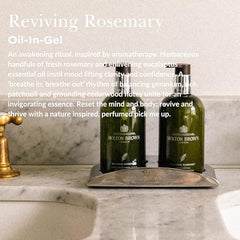 Molton Brown Reviviendo Romero: aceite en gel para ducha suave y perfumada.