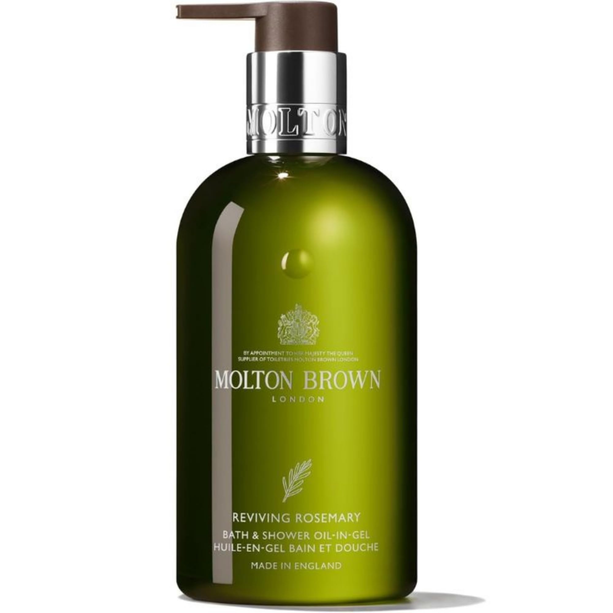 Molton Brown Reviviendo Romero: botella elegante para cuidado diario y aromático.