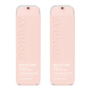 MONDAY Haircare acondicionador sin enjuague duo pack, vista frontal, hidratación diaria.