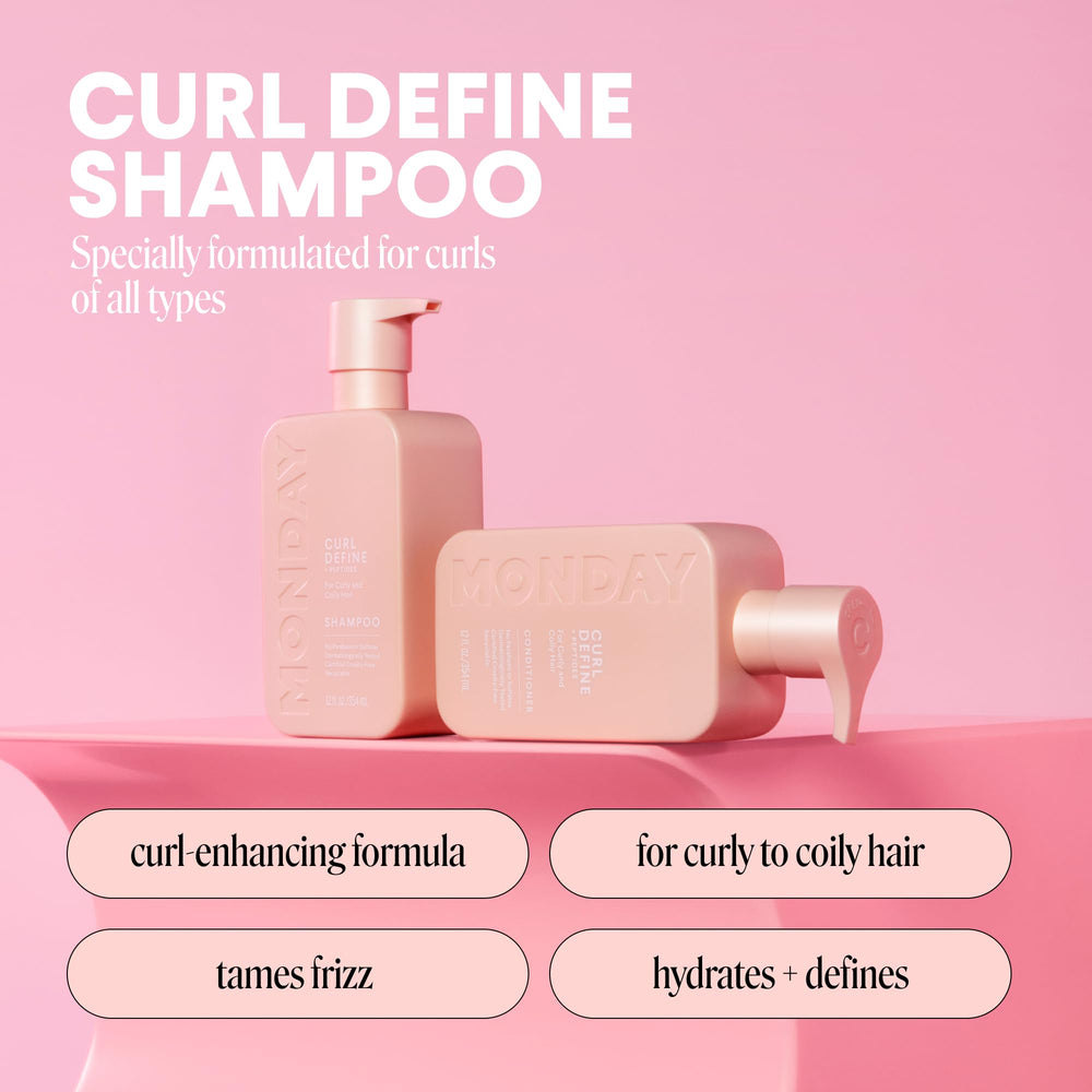 MONDAY HAIRCARE CURL DEFINE champú con aceite de coco para hidratación