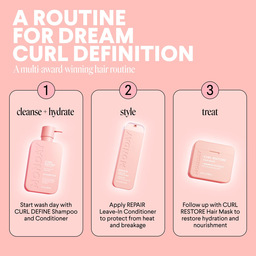 MONDAY HAIRCARE CURL DEFINE envase reciclable y sostenible