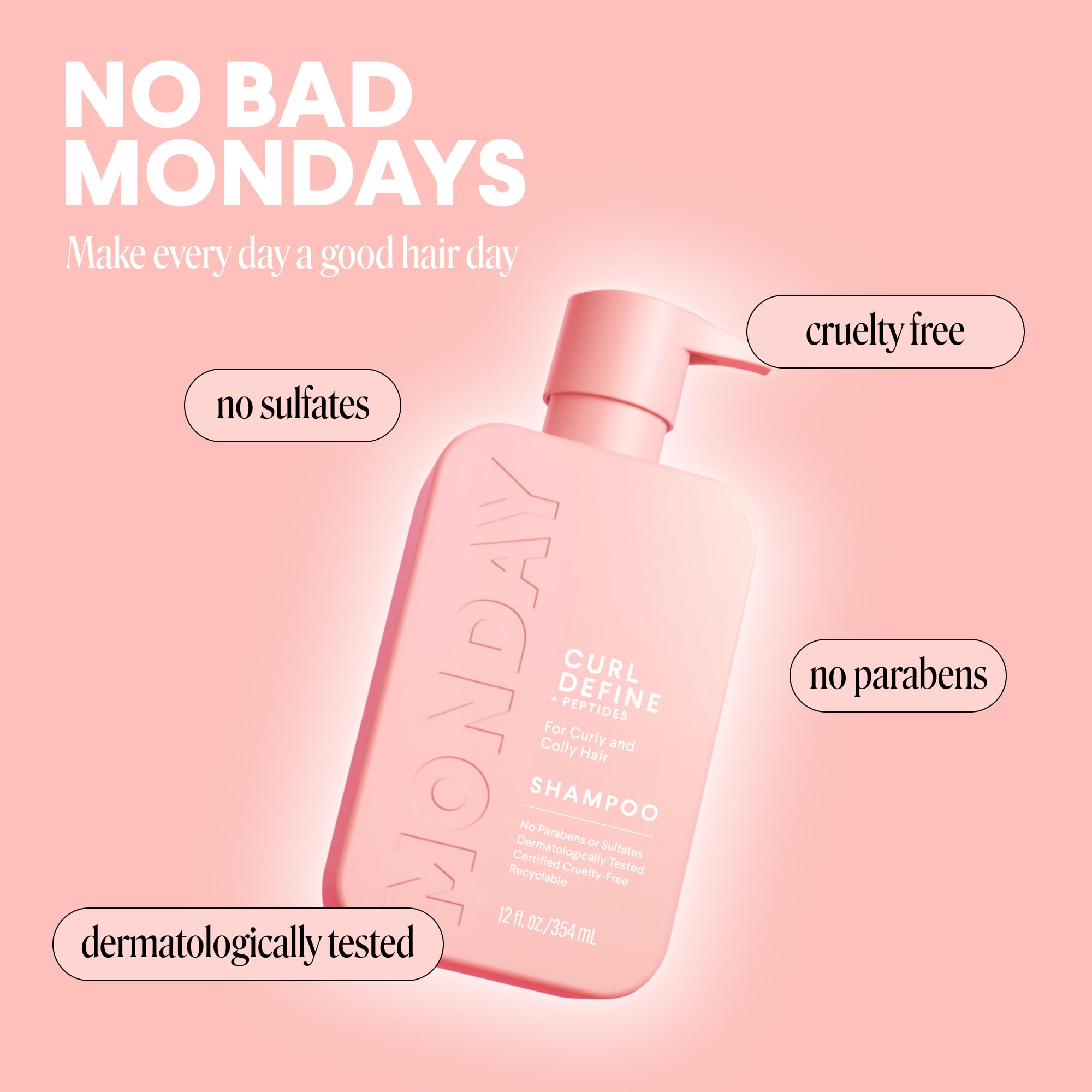 MONDAY HAIRCARE CURL DEFINE fórmula pH equilibrado para cuero cabelludo