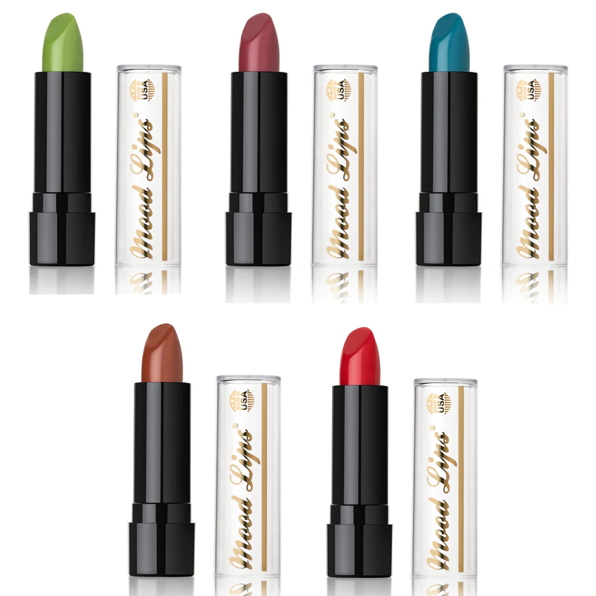 Mood Lips resistente al agua para color duradero.
