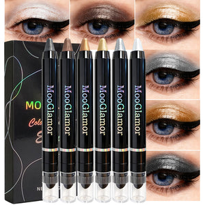 MooGlamor sombra lapiz brillo perlado set: efecto perlado para look nocturno duradero