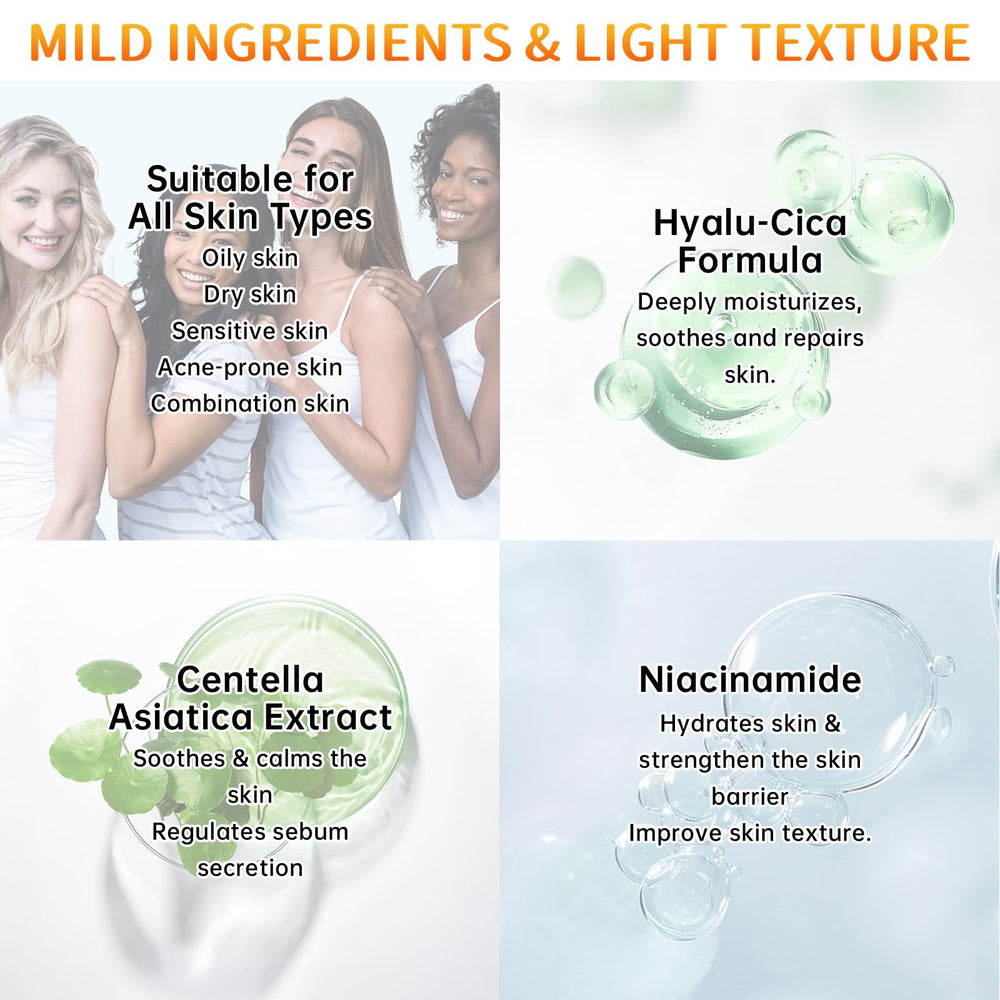 Aplicación facial de Mopayzer Centella Sunscreen en rostro