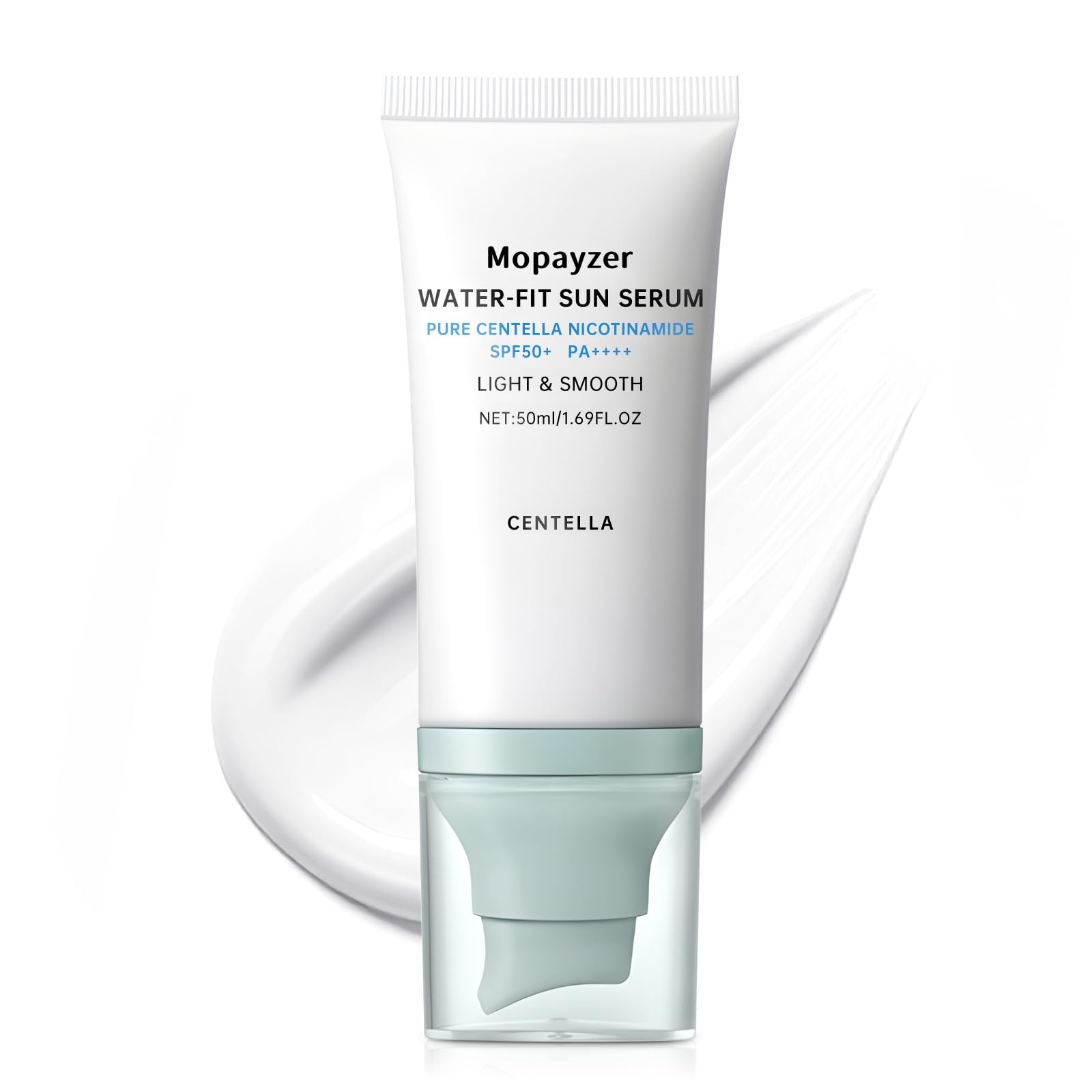 Mopayzer Centella Sunscreen, bote frontal: protección diaria frente al sol