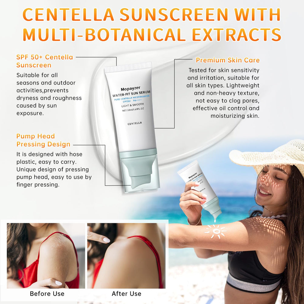 Hidratación profunda gracias a centella y niacinamida en Mopayzer Sunscreen