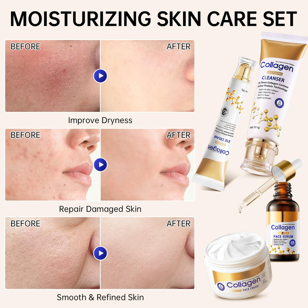 Mopayzer conjunto de cuidado facial con colágeno en estuche elegante
