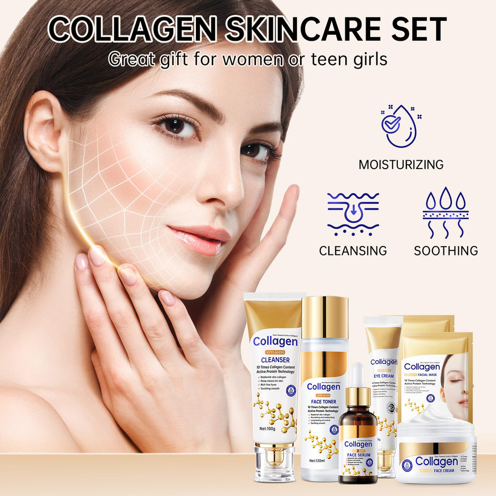 Mopayzer crema de ojos del conjunto con colágeno: mantiene hidratación y confort