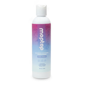 MopTop botella de 236 ml, limpiacondicionador para rizos, hidratación suave.