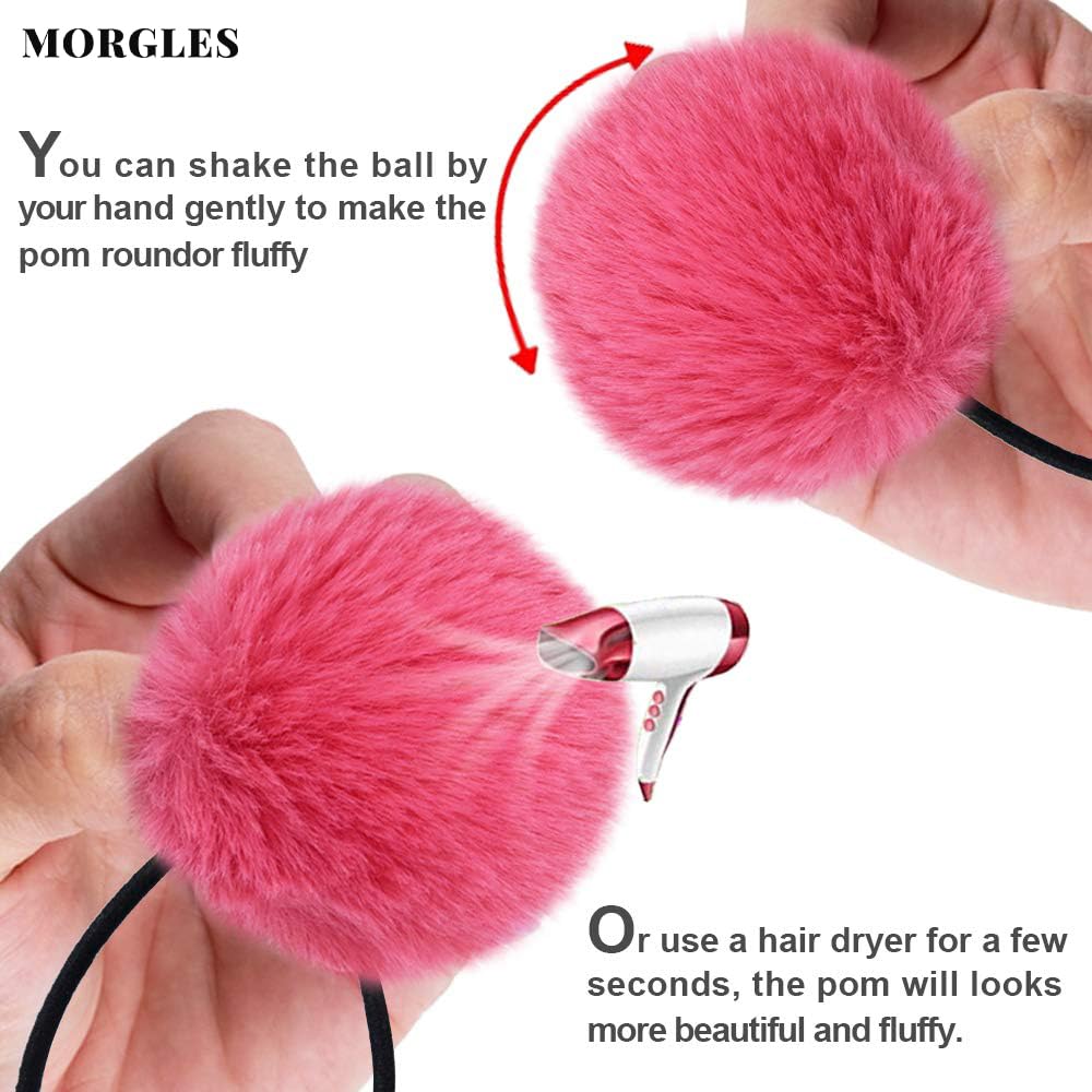 MORGLES pom pom tamaño 5 cm, acabado suave y resistente.
