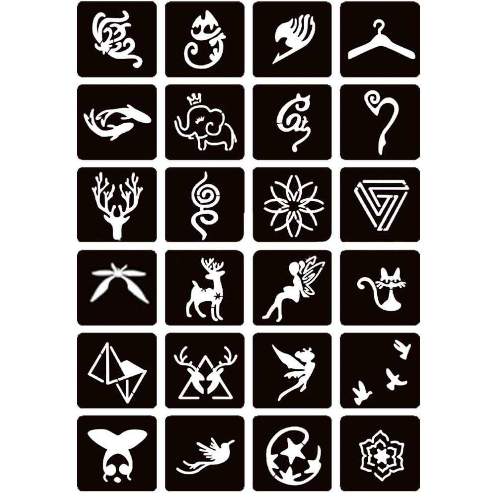 Moricher 101 plantillas variadas para crear tatuajes temporales únicos.