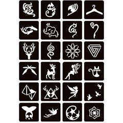 Moricher 101 plantillas variadas para crear tatuajes temporales únicos.
