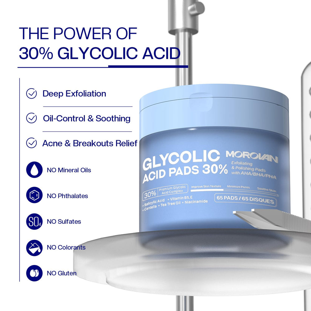 Morovan discos acido glicolico 30% – lado quimico saturado exfoliacion suave.