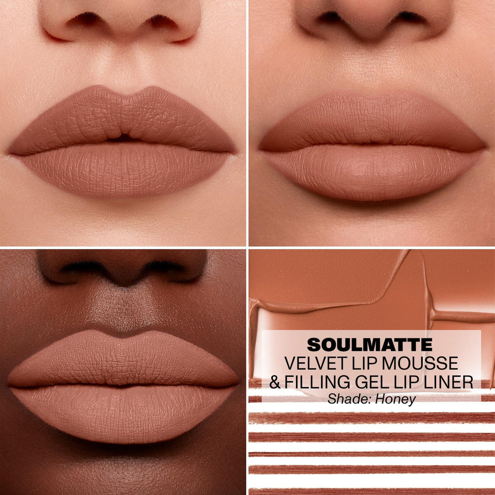 MORPHE Soulmatte Gel Lip Liner acabado mate para labios definidos.