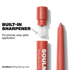 MORPHE Soulmatte Gel Lip Liner delineado definido y duradero.