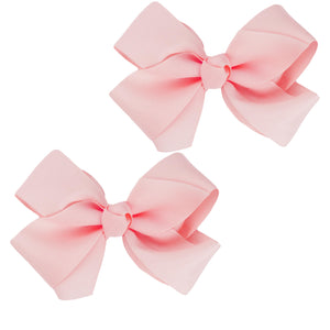 Motique Accessories lazo grosgrain rosa claro de 3 pulgadas para niñas, con estilo duradero