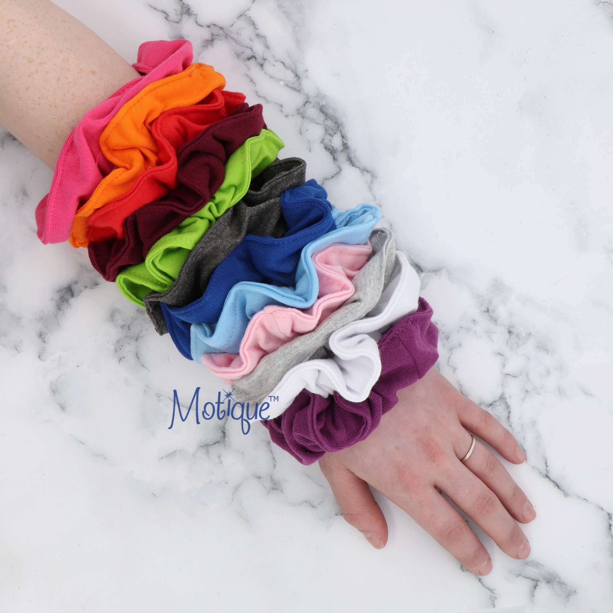 Motique scrunchies grandes, uso versátil para diario, fiestas o trabajo