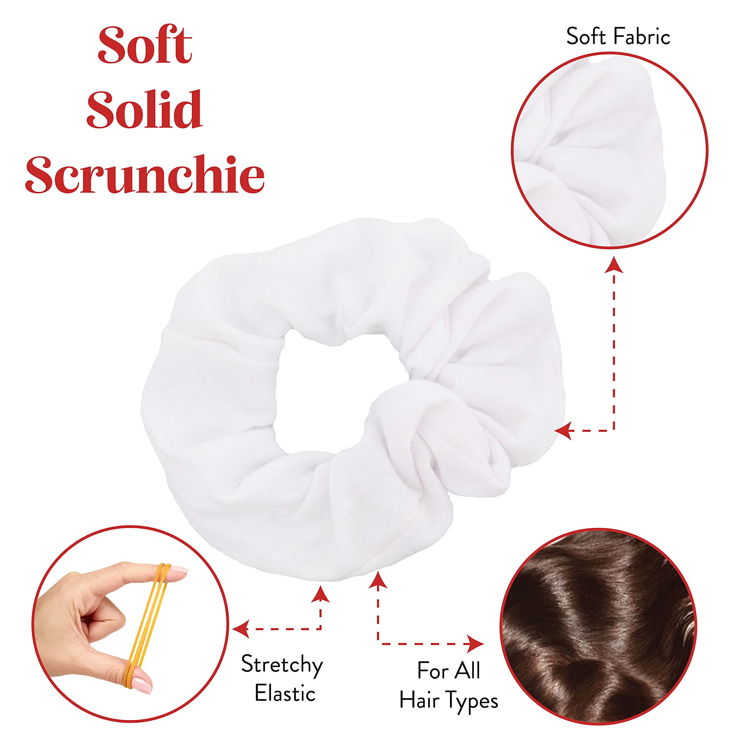 Motique gomas para coleta sólidas en blanco, ideales para recogidos rápidos.