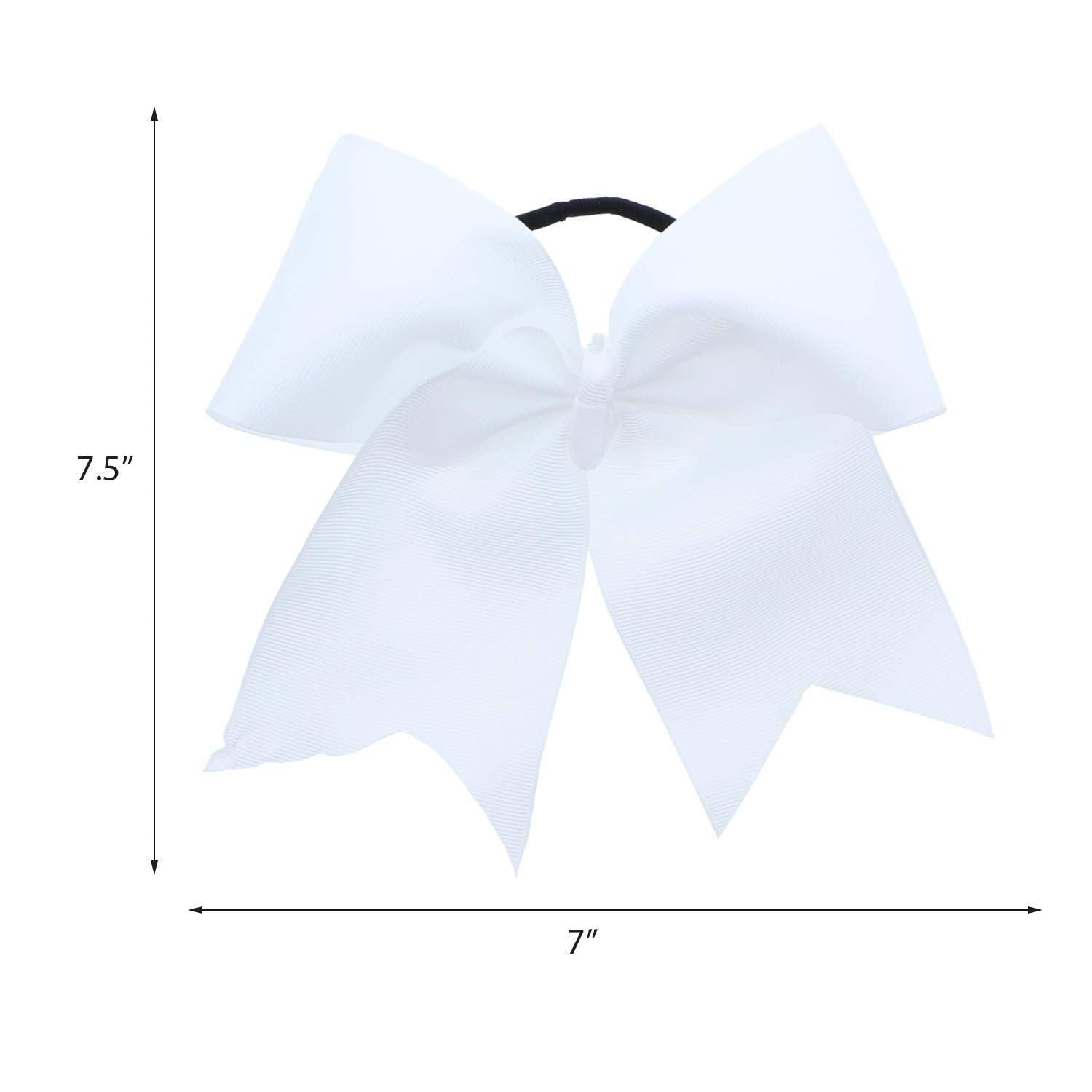 Motique Accessories lazo jumbo blanco con colas, uso rápido y sencillo en peinados diarios.