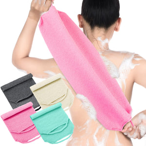 Moukeren exfoliador de espalda con asas en paquete de cuatro para toda la familia.