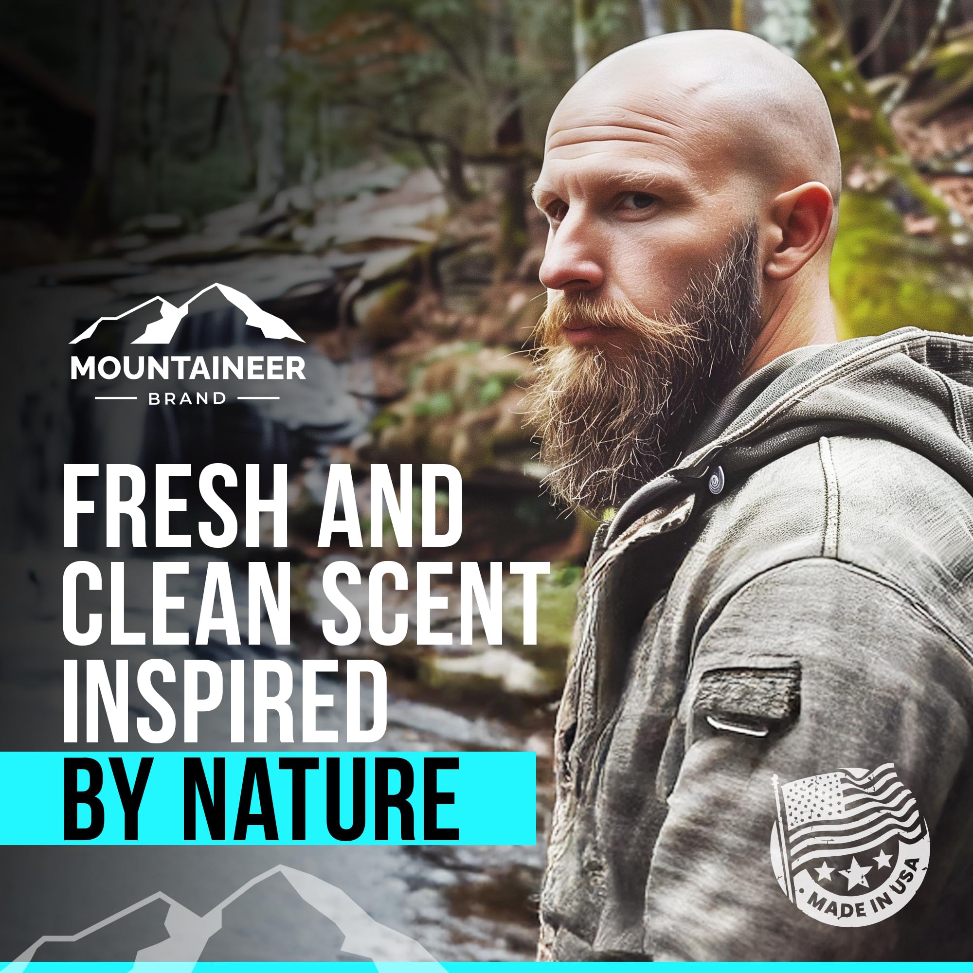 Mountaineer Brand textura cremosa facilita cobertura facial y capilar