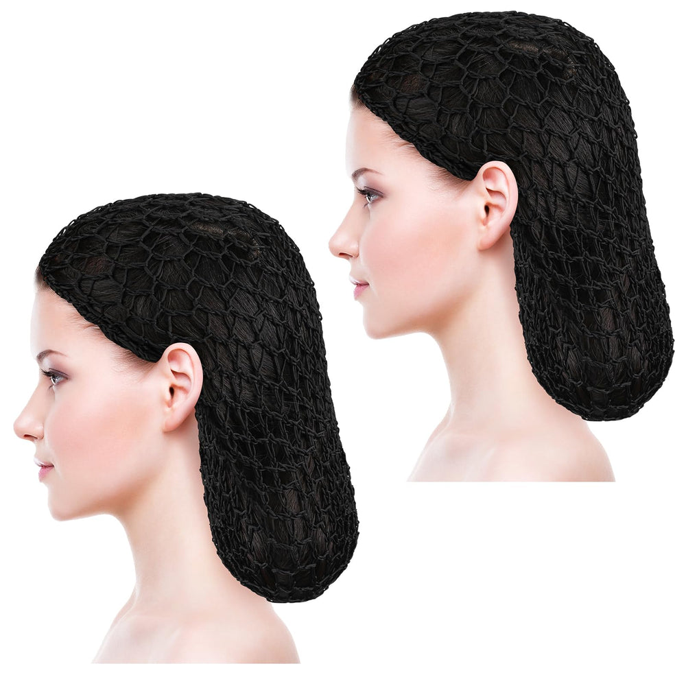 Mozeat Lens malla para cabello tejida, negro, suave y ligera para uso diario