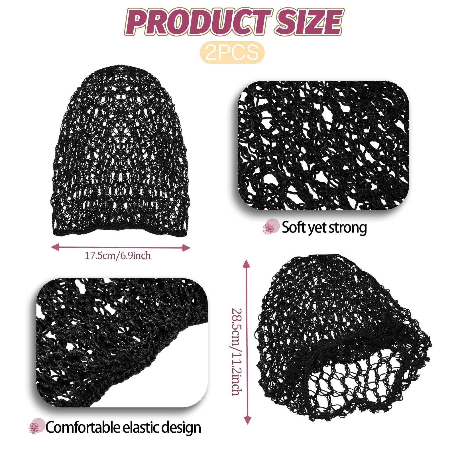 Mozeat Lens snood para cabello, cómodo para dormir y mantener el peinado