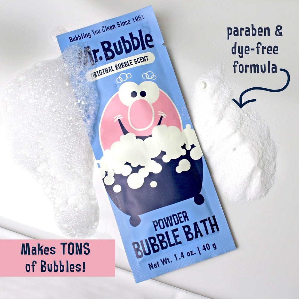 Mr. Bubble diseño retro coleccionable para decorar el baño.