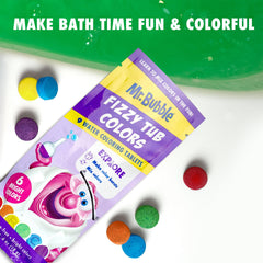 Mr. Bubble Colores Burbujeantes en amarillo para baño luminoso