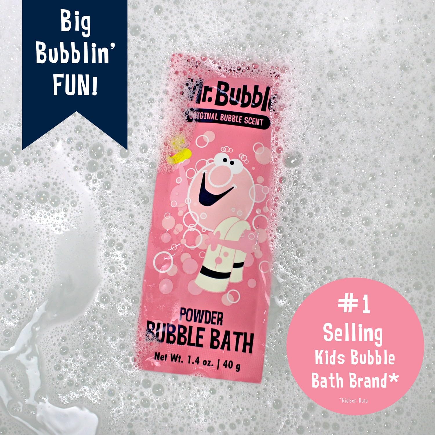 Mr. Bubble sin parabenos y libre de crueldad para la piel.