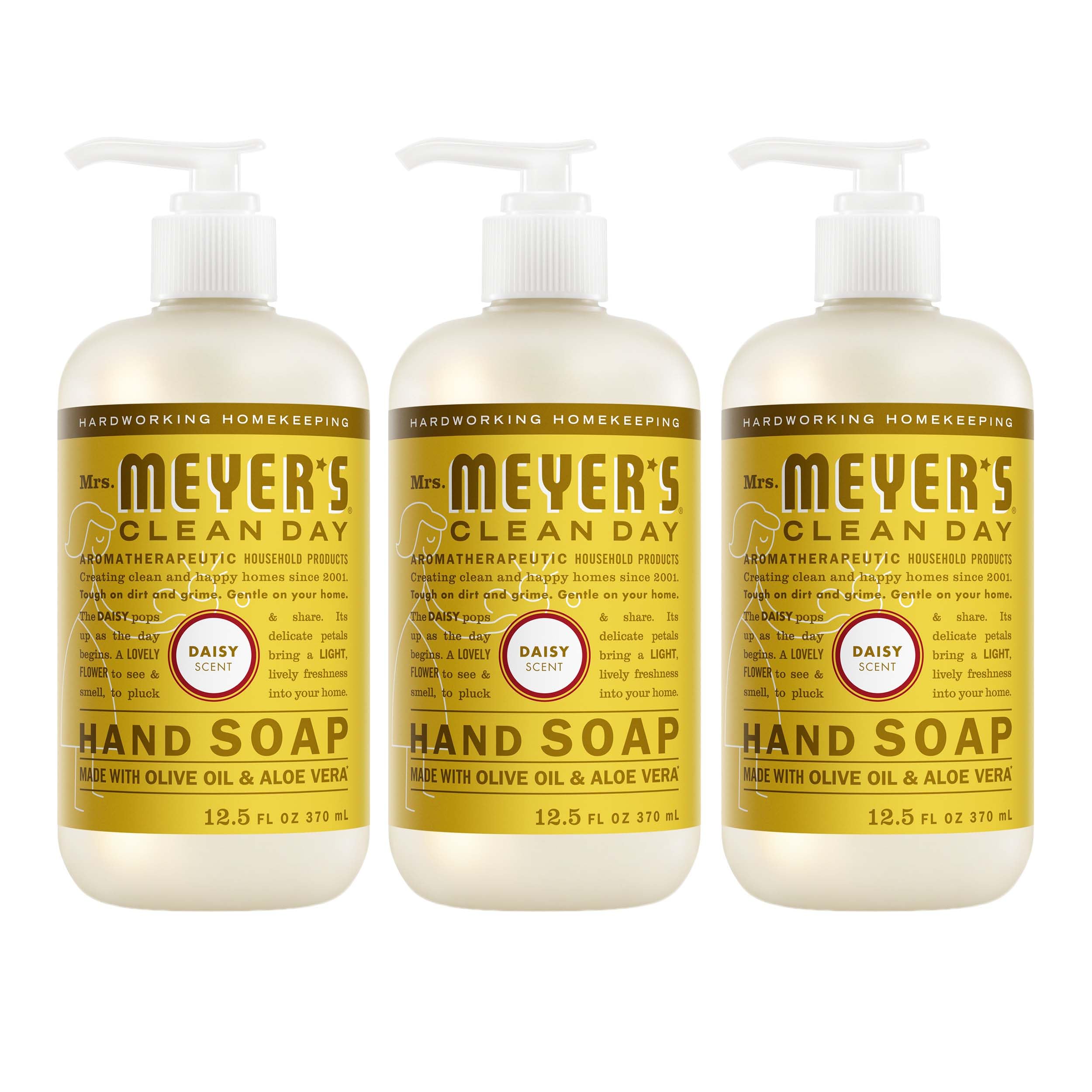 Jabón líquido Mrs. Meyer's Clean Day pack 3 para manos