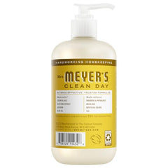 Jabón líquido para manos Mrs. Meyer's Clean Day, textura cremosa que cuida la piel.