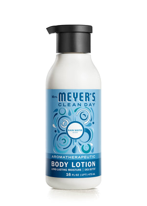Mrs. Meyer's Clean Day Rain Water en botella para hidratación suave.
