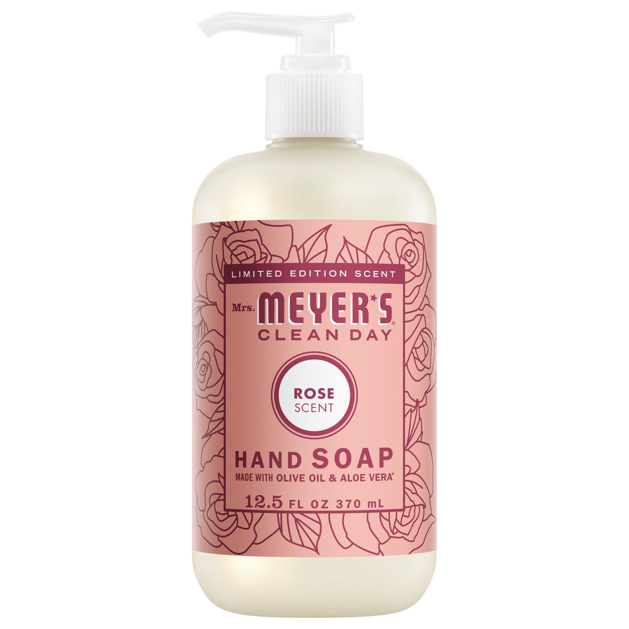 MRS. MEYER'S CLEAN DAY Rosa, botella: limpieza suave y aroma floral.