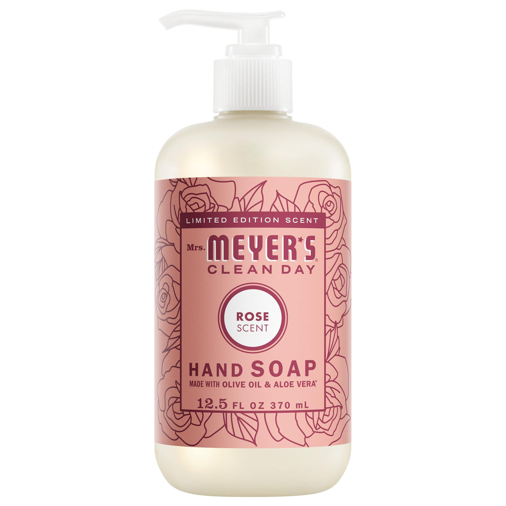 MRS. MEYER'S CLEAN DAY Rosa, botella: limpieza suave y aroma floral.