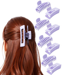 Ms. Pen pinzas grandes para cabello en 8 piezas morado, sujetan cabello grueso con seguridad