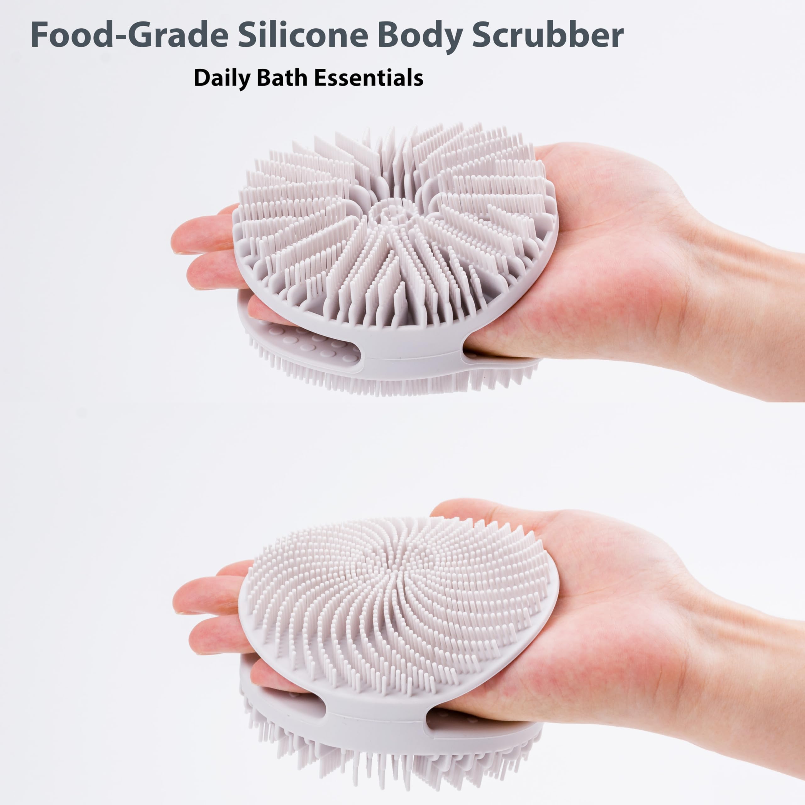 MtBoi cepillo cuerpo silicona suave: piel sensible limpia sin irritación