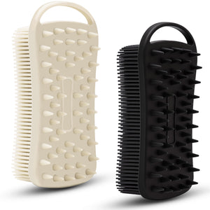 MtBoi: dos cepillos silicona cuerpo para exfoliar y limpiar la piel.