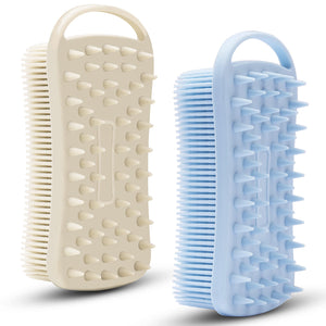 MtBoi exfoliante de silicona para cuerpo, dos piezas, piel suave tras la ducha