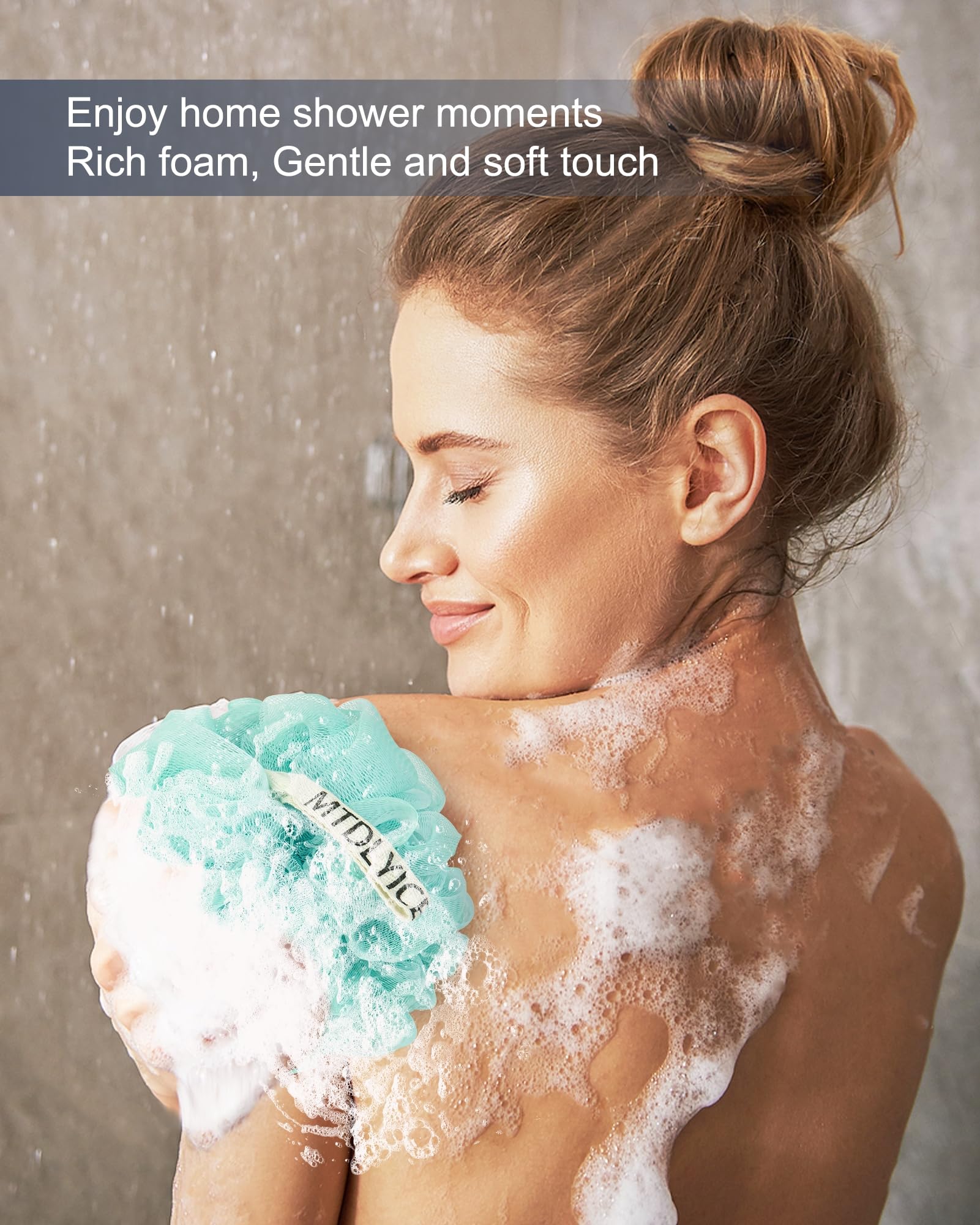 MTDLYICE lufa genera espuma con gel de ducha para ahorrar producto
