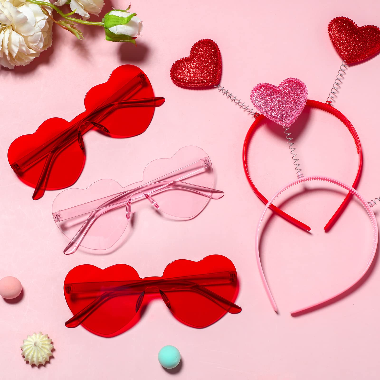 MTLEE detalles brillantes rosa para look festivo
