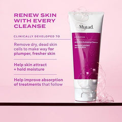 Murad limpiador exfoliante: textura cremosa que deja la piel más suave.