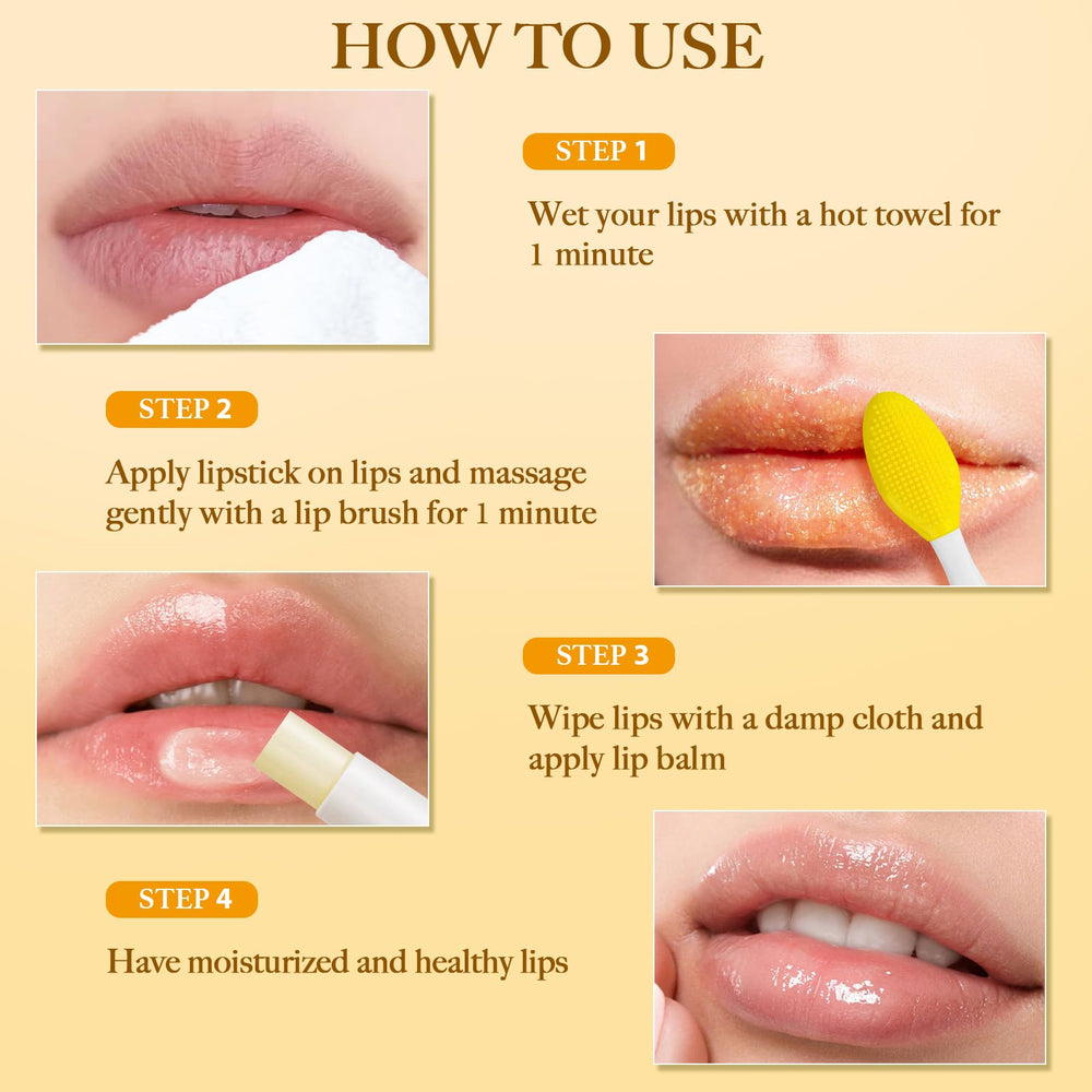 MUREND aplicación balsamo labial curcuma, mejora la absorción de otros productos.