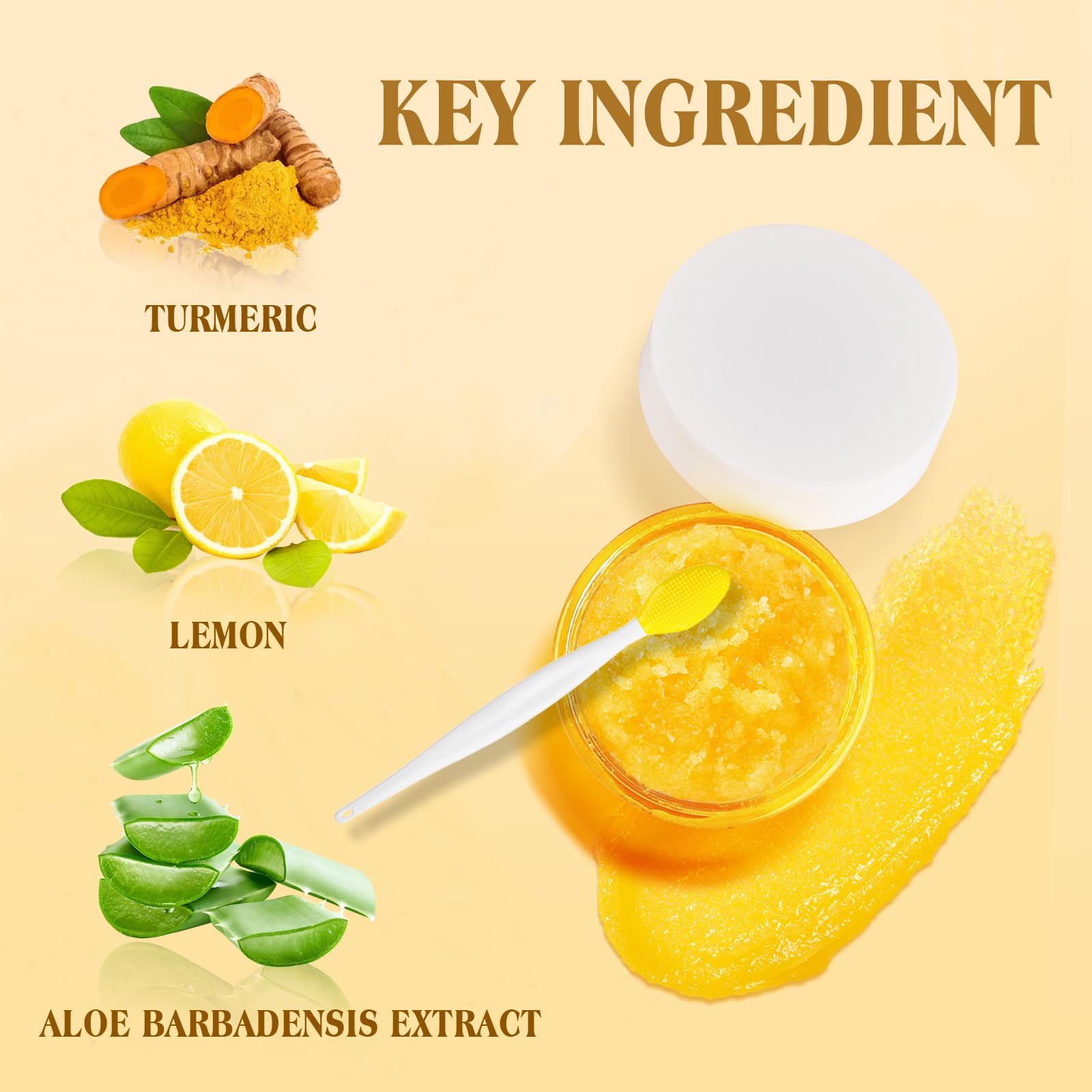 Murend exfoliante labios cúrcuma limón ayuda a suavizar labios.