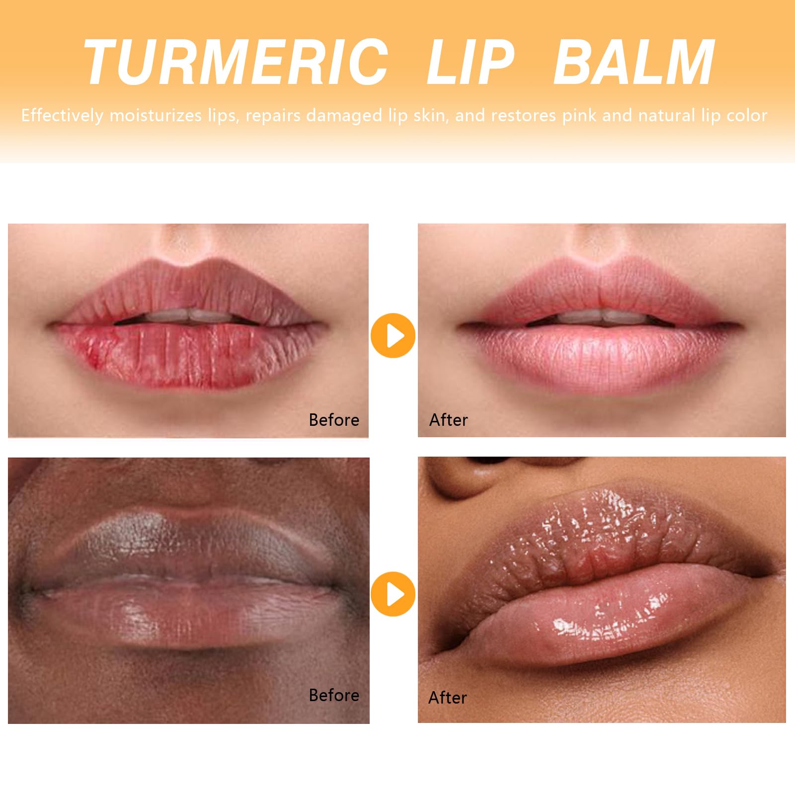 Labios rosados y lisos con uso continuo de MUREND