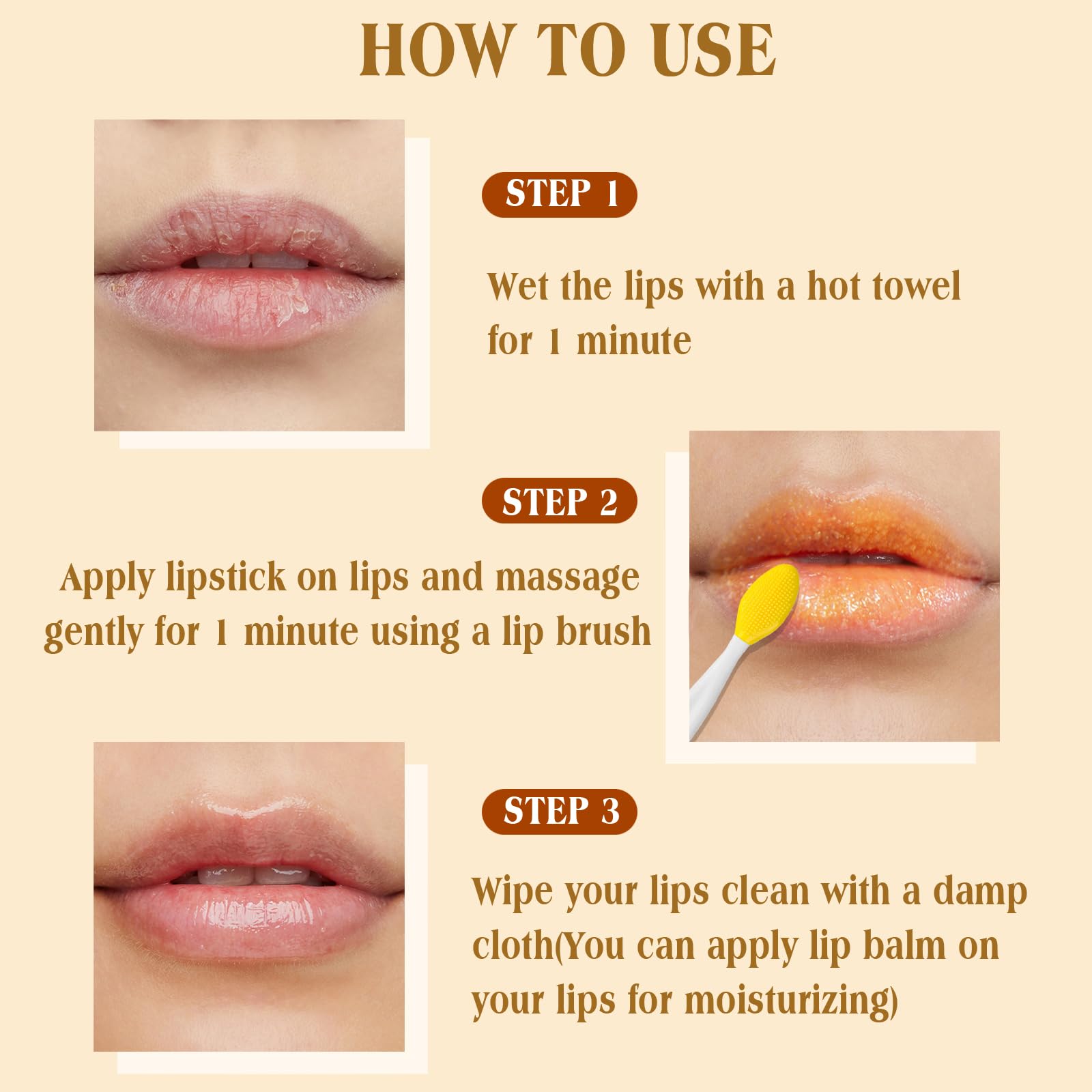 Murend textura suave y rosada para labios saludables.