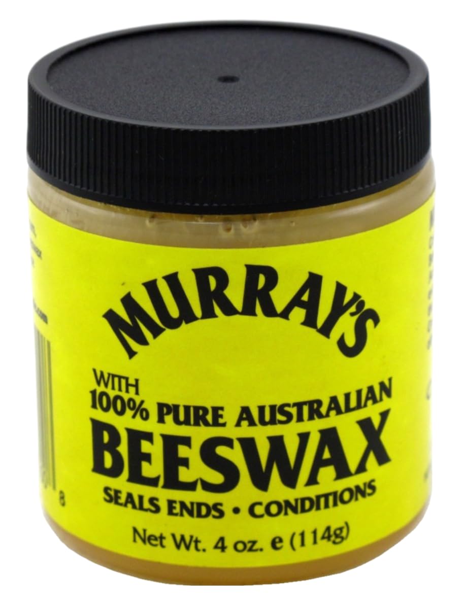 Aplicación suave de Murray's Cera de Abeja en el cabello para peinado definido.