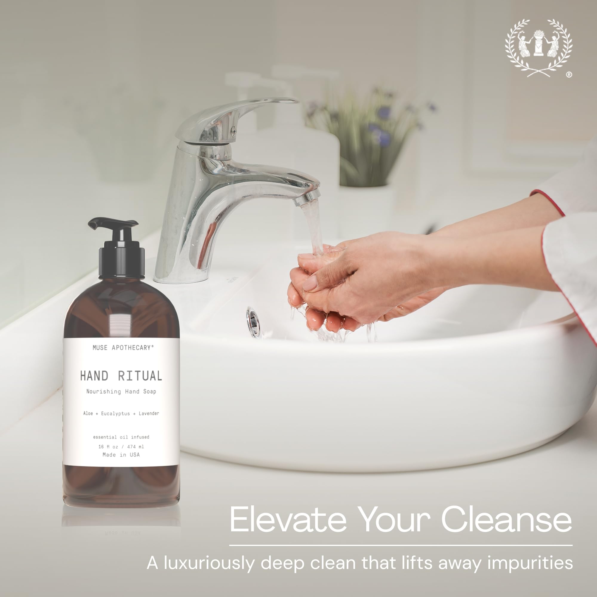 Ritual de Manos Muse Apothecary, aroma de lavanda suave.