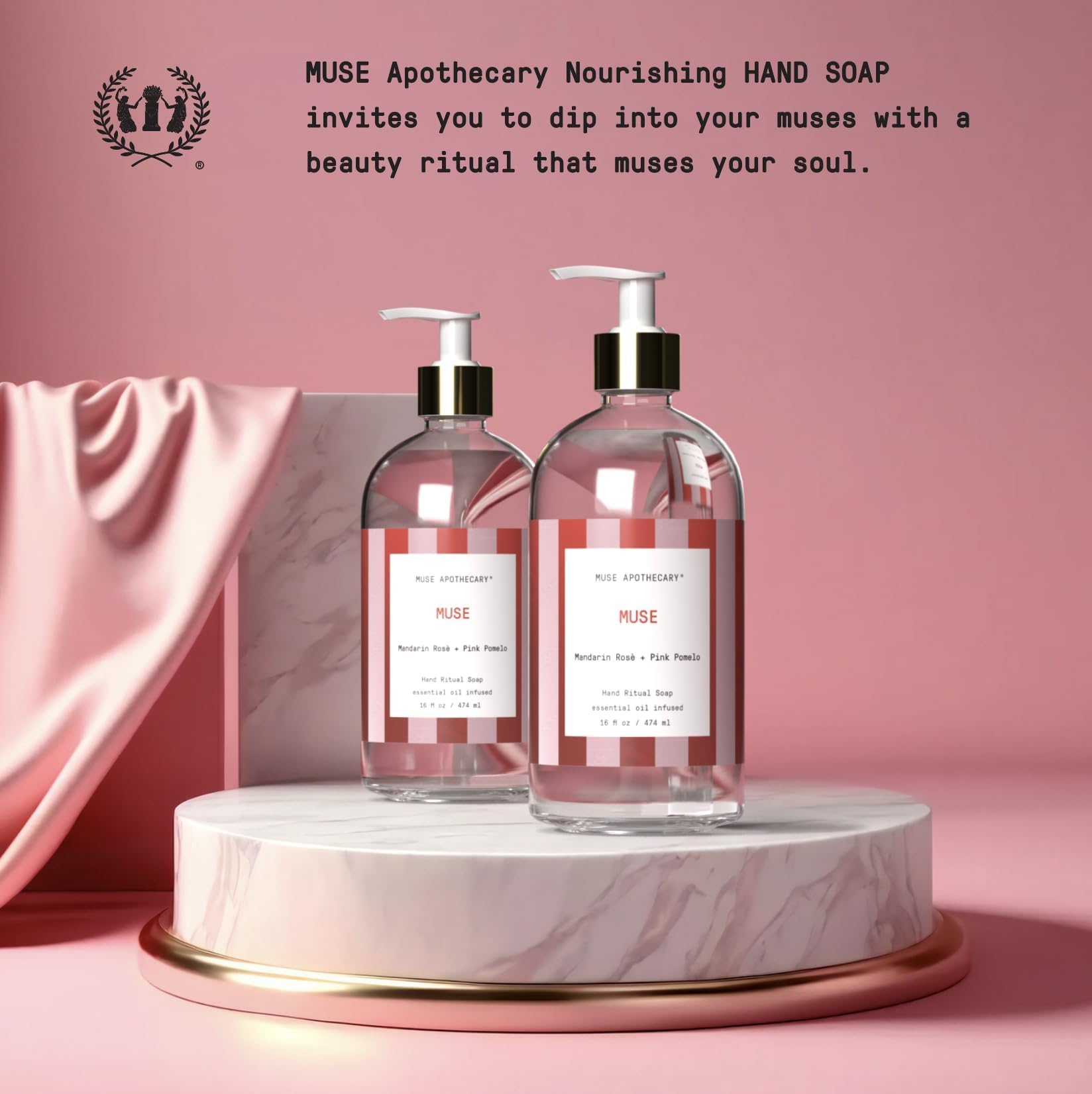 Muse Apothecary Hand Ritual espuma lujosa que limpia y suaviza la piel de las manos
